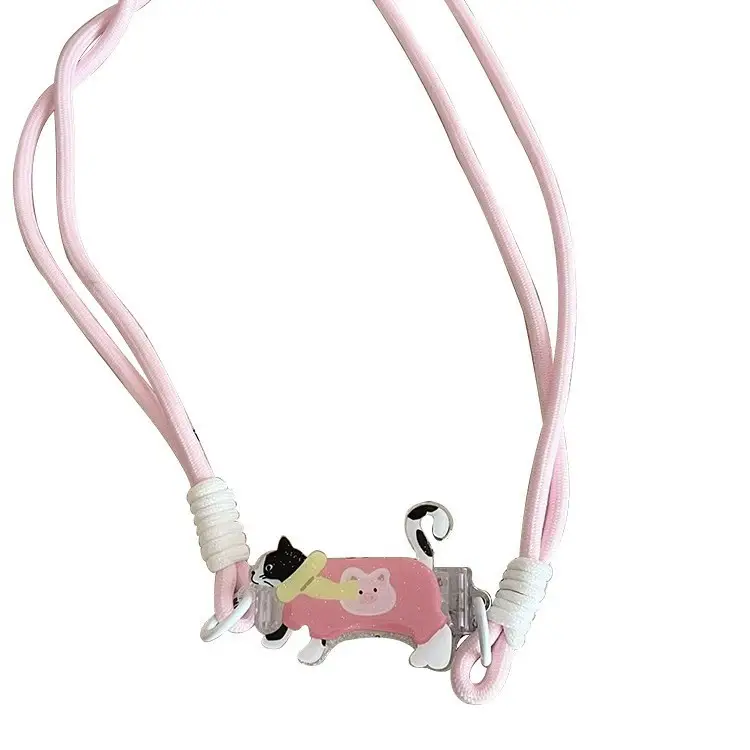 Travel Anti-Lost Mobile Phone Lanyard Cross-Body Strap Adjustable Anti-Fall Rope Leather Rope Necklace Pendant - Image 24