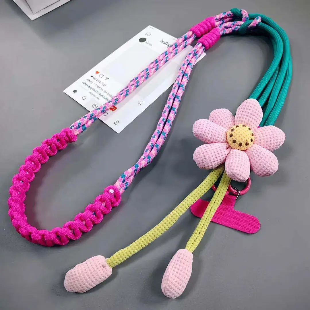 Travel Anti-Lost Mobile Phone Lanyard Cross-Body Strap Adjustable Anti-Fall Rope Leather Rope Necklace Pendant — feature 15
