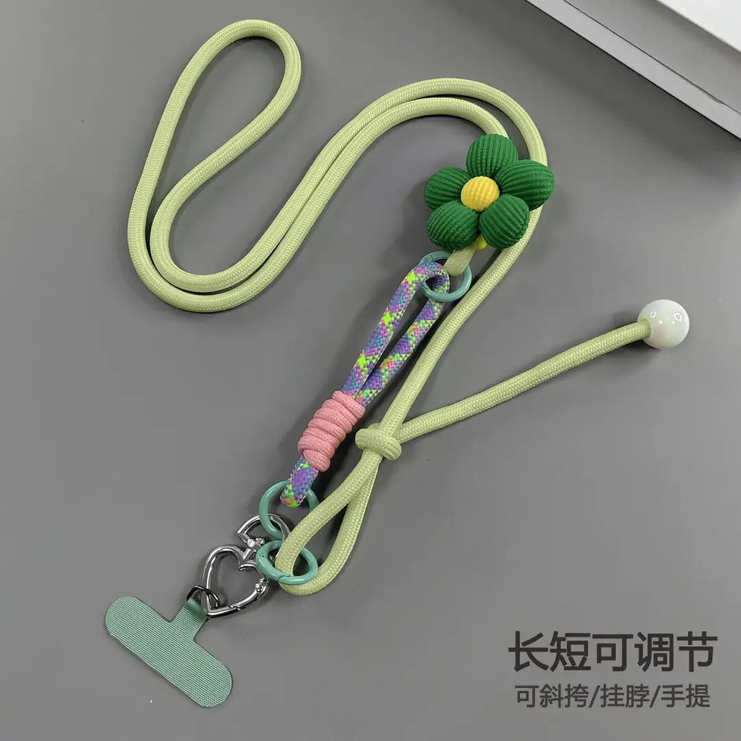 Travel Anti-Lost Mobile Phone Lanyard Cross-Body Strap Adjustable Anti-Fall Rope Leather Rope Necklace Pendant — feature 21