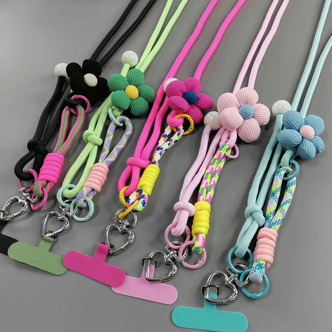 Travel Anti-Lost Mobile Phone Lanyard Cross-Body Strap Adjustable Anti-Fall Rope Leather Rope Necklace Pendant — feature 22