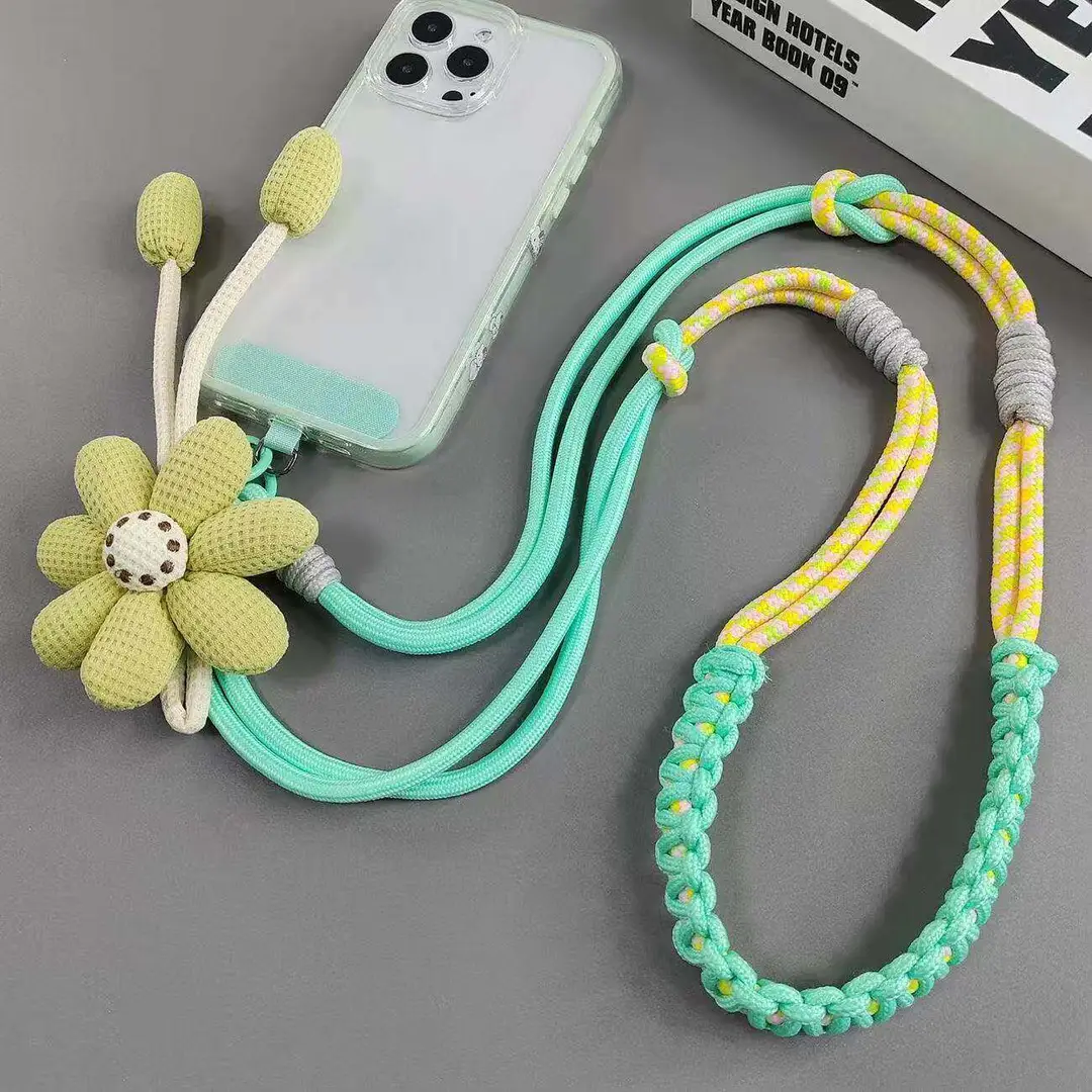 Travel Anti-Lost Mobile Phone Lanyard Cross-Body Strap Adjustable Anti-Fall Rope Leather Rope Necklace Pendant - Image 12