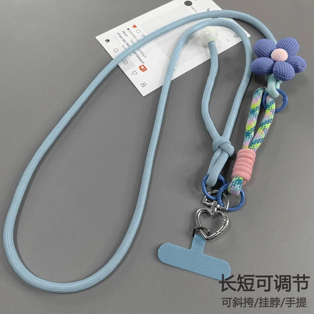 Travel Anti-Lost Mobile Phone Lanyard Cross-Body Strap Adjustable Anti-Fall Rope Leather Rope Necklace Pendant - Image 15
