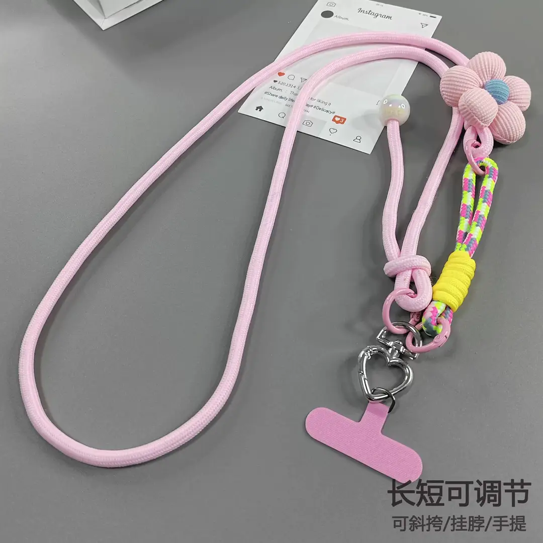 Travel Anti-Lost Mobile Phone Lanyard Cross-Body Strap Adjustable Anti-Fall Rope Leather Rope Necklace Pendant - Image 17