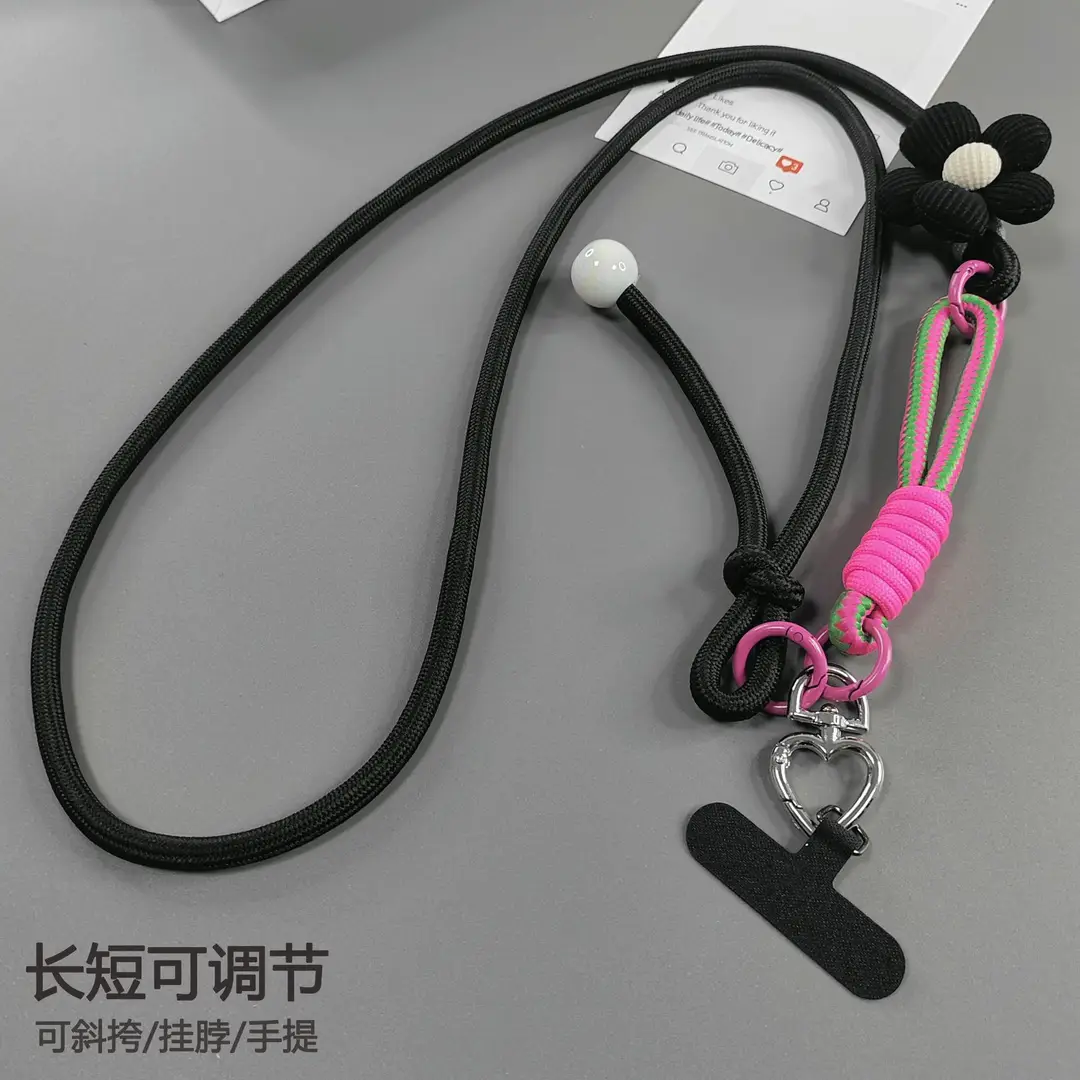 Travel Anti-Lost Mobile Phone Lanyard Cross-Body Strap Adjustable Anti-Fall Rope Leather Rope Necklace Pendant - Image 19