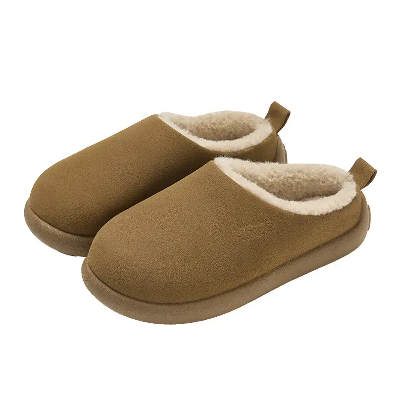 2025 New Autumn and Winter Home Indoor Non-Slip Warm Floor Cotton Slippers Plush Slippers for Women Windproof and Warm for Women - Image 8