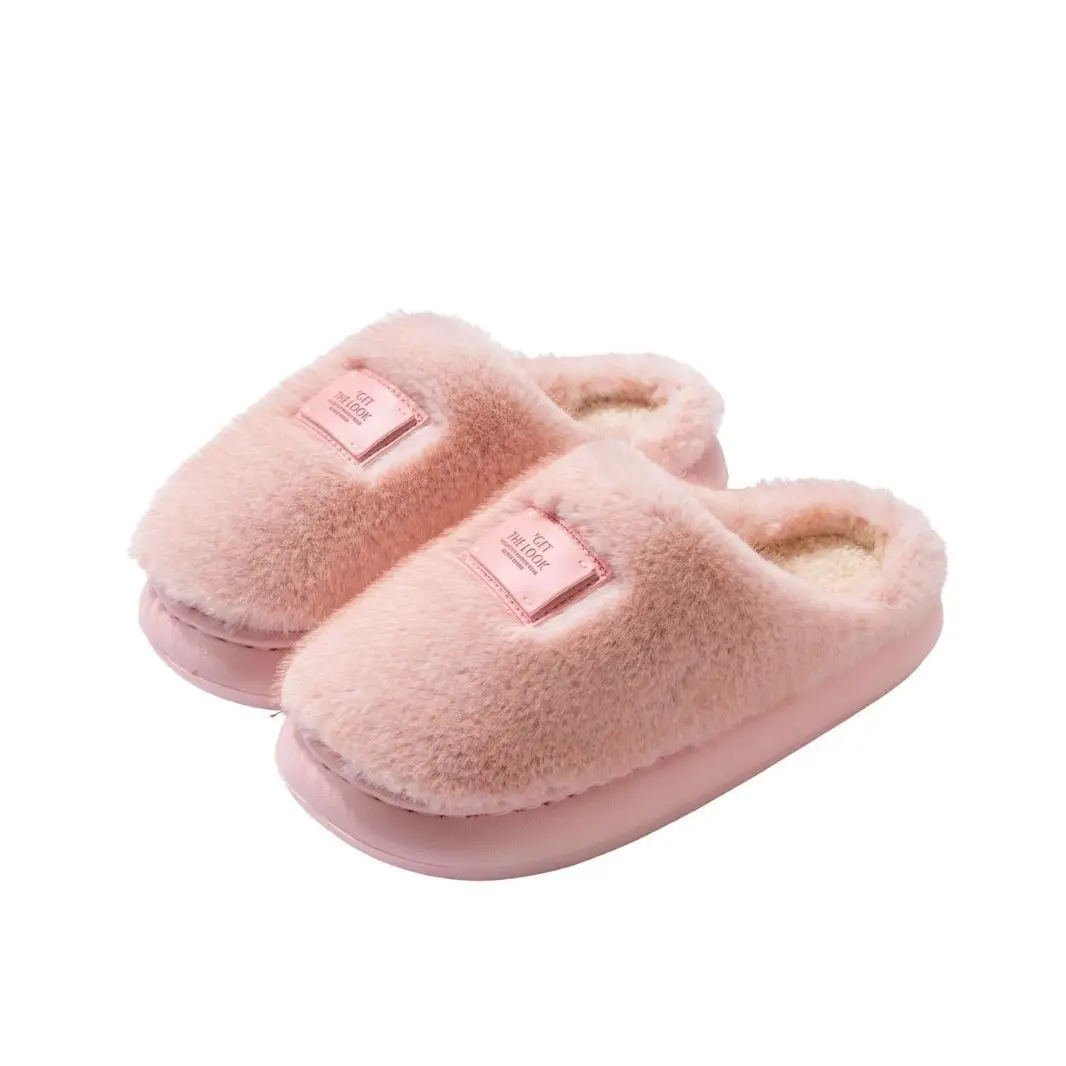 Women's Autumn and Winter Indoor Home Cotton Slippers 2025 New Anti-Slip Thick-Soled Furry Slippers for Women - Image 10