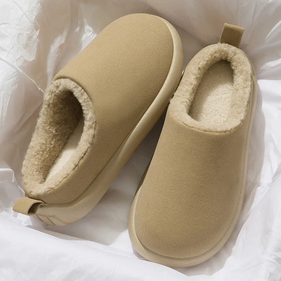 Cotton Slippers for Women 2025 New Autumn and Winter Home Indoor Non-Slip Warm Floor Plush Slippers Windproof and Warm for Women - Image 6