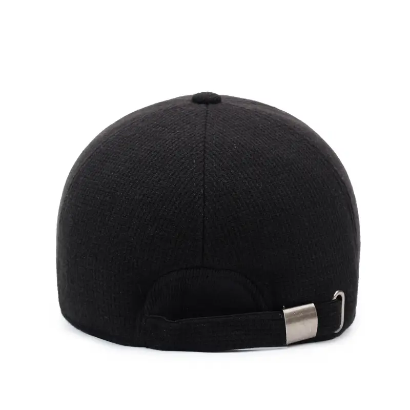 New Elderly Men's Duckbill Cap Warm Cotton Grey - Image 6