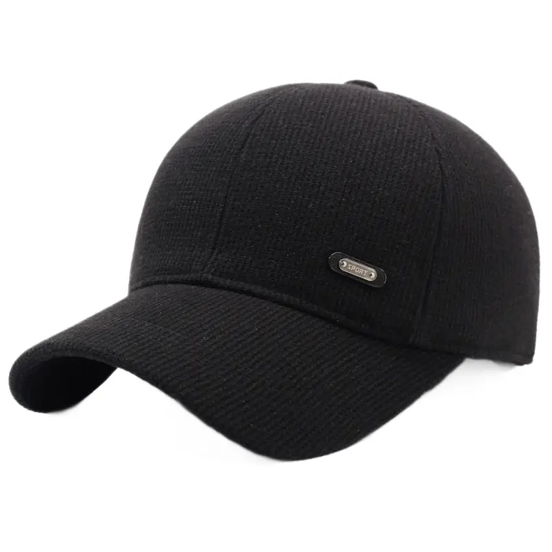 New Elderly Men's Duckbill Cap Warm Cotton Grey - Image 8