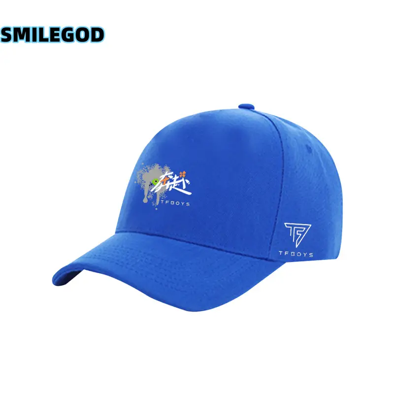 Red Tfboys Baseball Cap with 10th Anniversary Embroidery