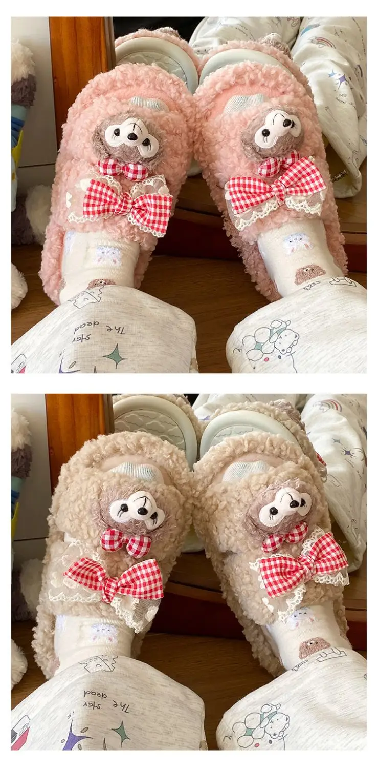 2025 Winter Cute Shirley Rose Half-Pack Cotton Slippers for Women — feature 10