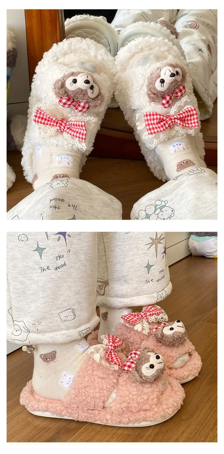 2025 Winter Cute Shirley Rose Half-Pack Cotton Slippers for Women — feature 11
