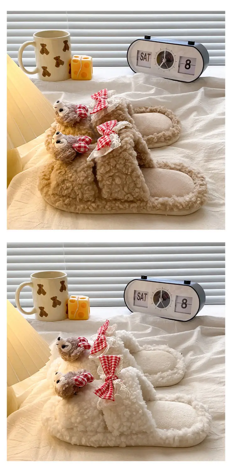 2025 Winter Cute Shirley Rose Half-Pack Cotton Slippers for Women — feature 15