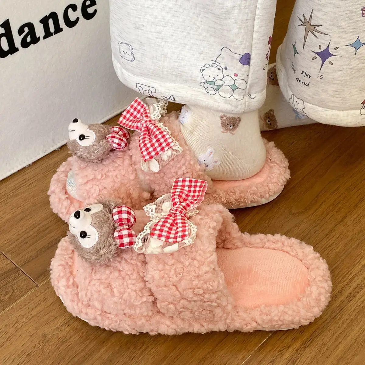 2025 Winter Cute Shirley Rose Half-Pack Cotton Slippers for Women — feature 27