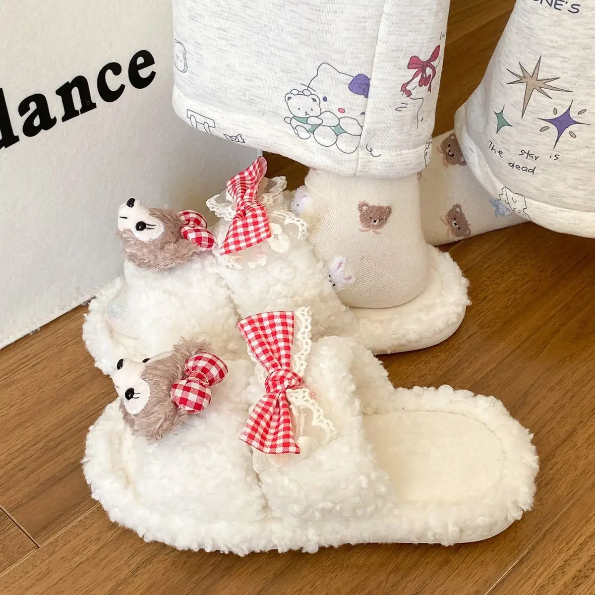 2025 Winter Cute Shirley Rose Half-Pack Cotton Slippers for Women — feature 28