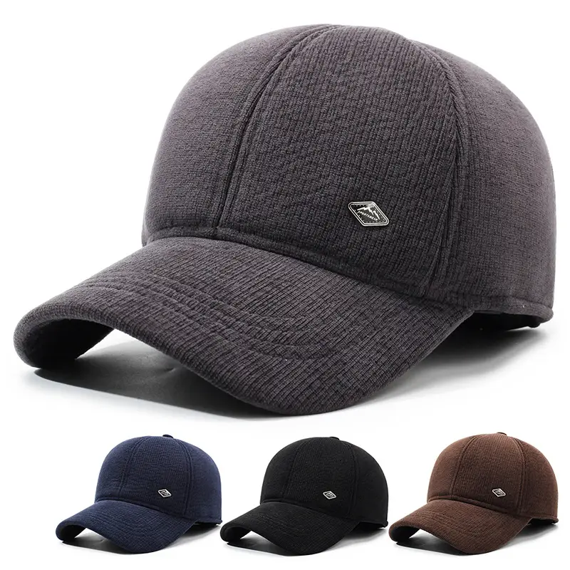Men's Thickened Velvet Baseball Cap Winter Warm Outdoor - Image 6