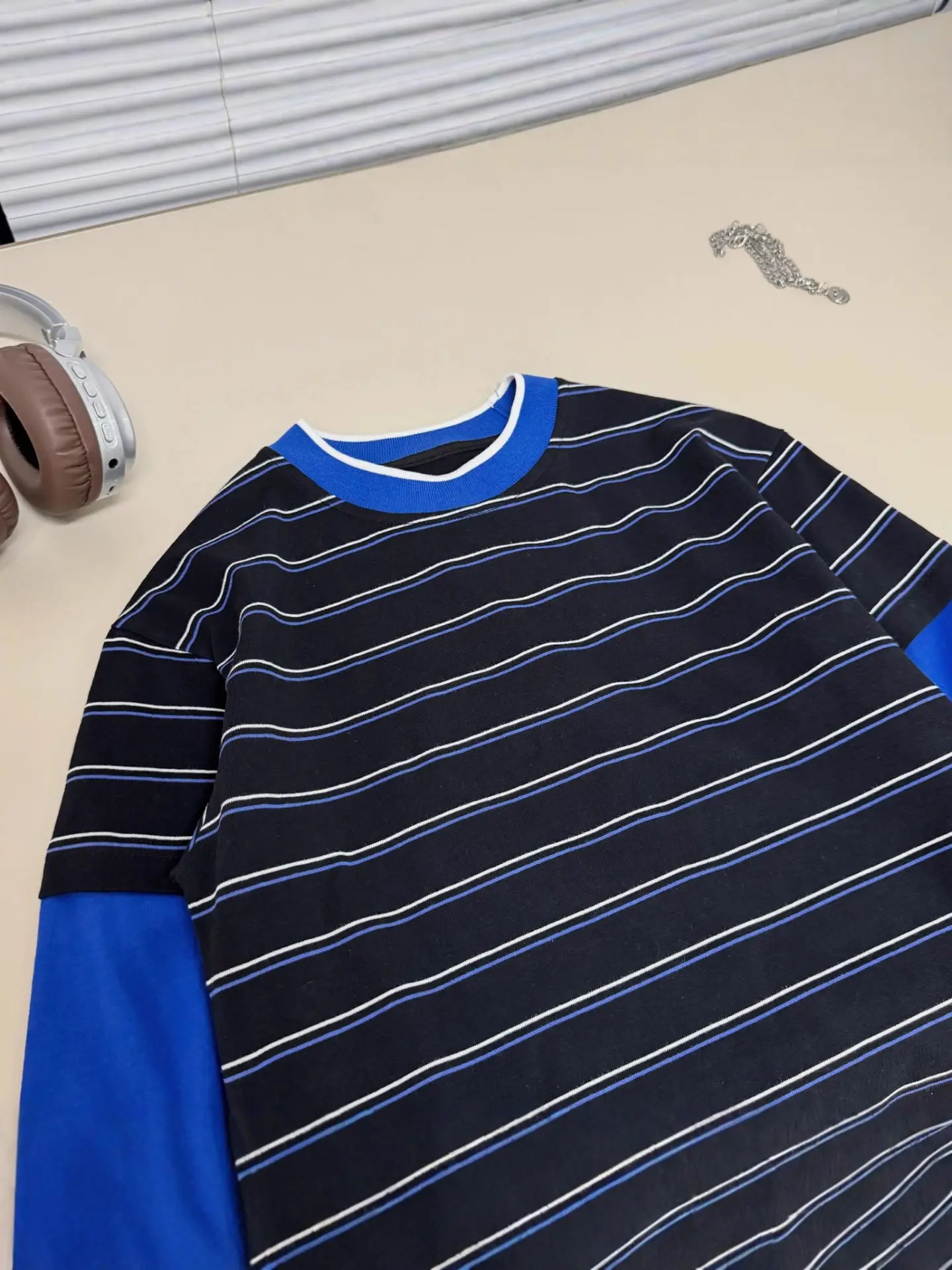Children Striped T-Shirt Blue Sleeve Cotton Boys 2026 - Image 6