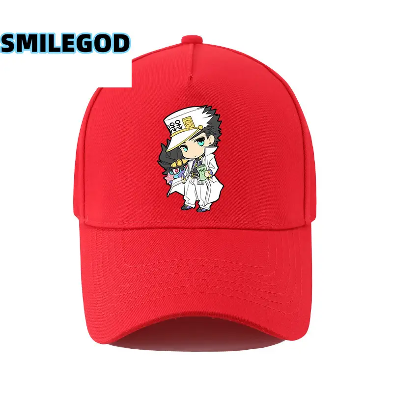 Men's Red Jojo Qiki Graphic Cap Sun Hat - Image 32