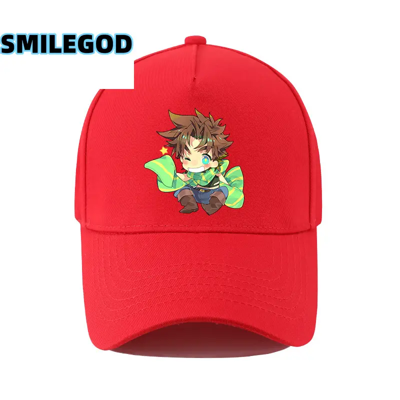 Men's Red Jojo Qiki Graphic Cap Sun Hat - Image 34