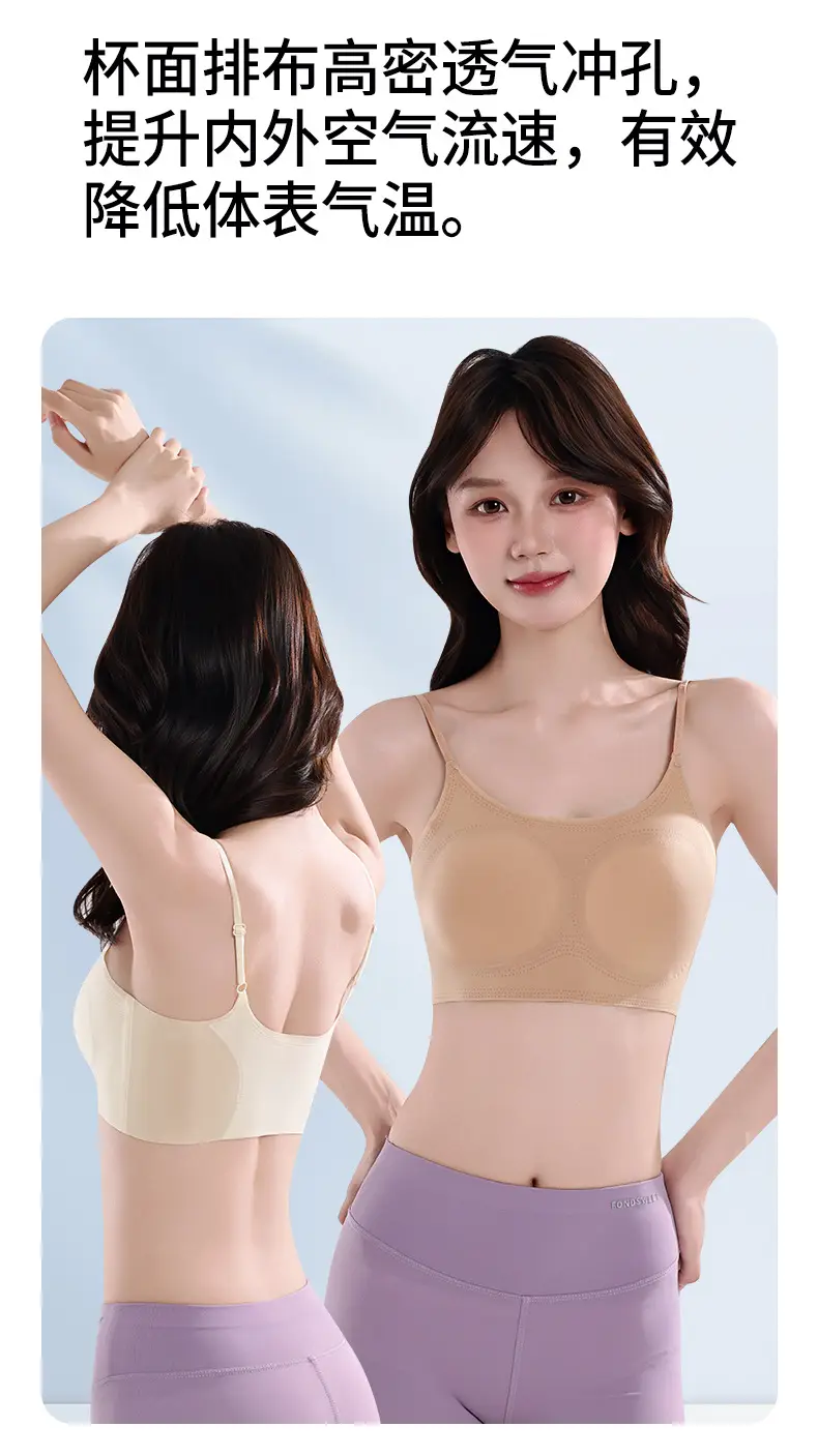 [10A Antibacterial] Middle and High School Girls' Bra Ultra-Thin Ice Silk Cool Feeling Development Period Sports Shaping Girls' Intimates — feature 4