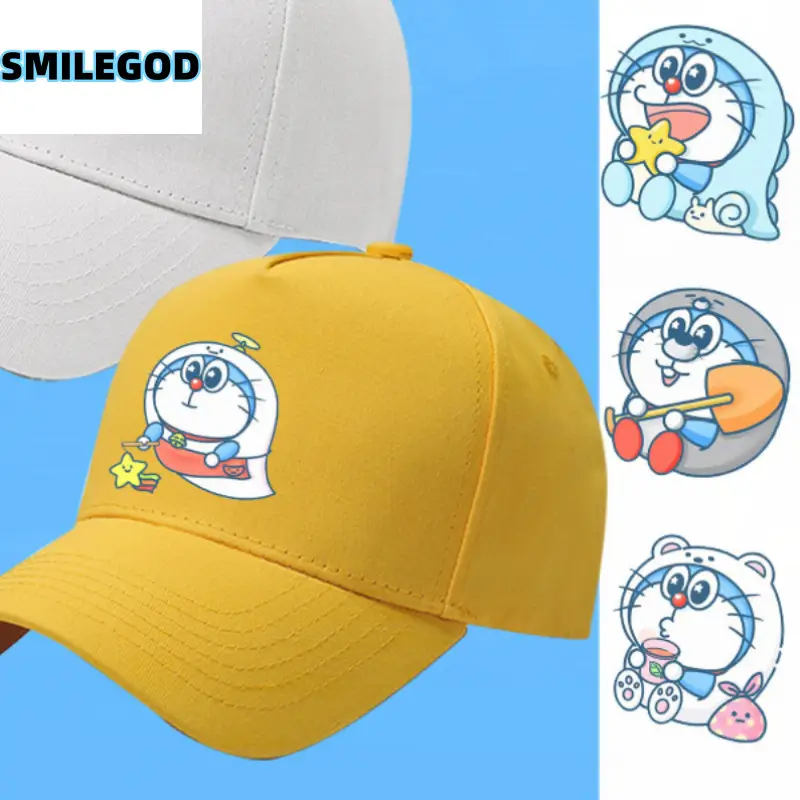 Doraemon Cartoon Cap Black Unisex - Image 33