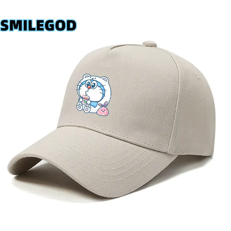 Doraemon Cartoon Cap Black Unisex - Image 35