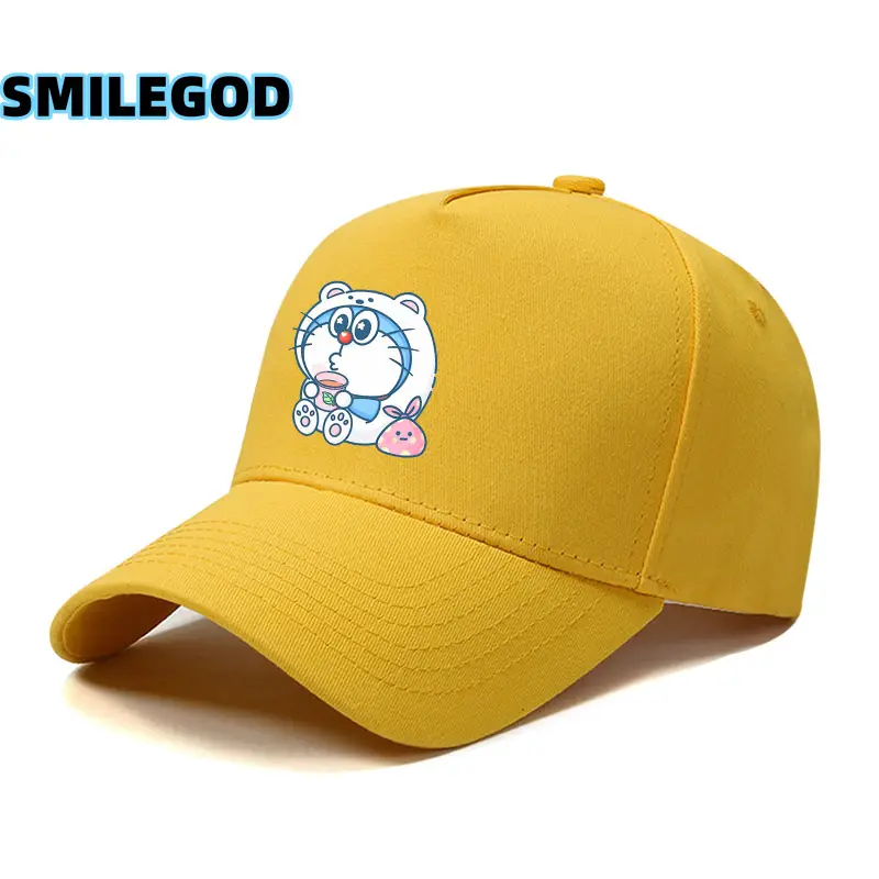 Doraemon Cartoon Cap Black Unisex - Image 37