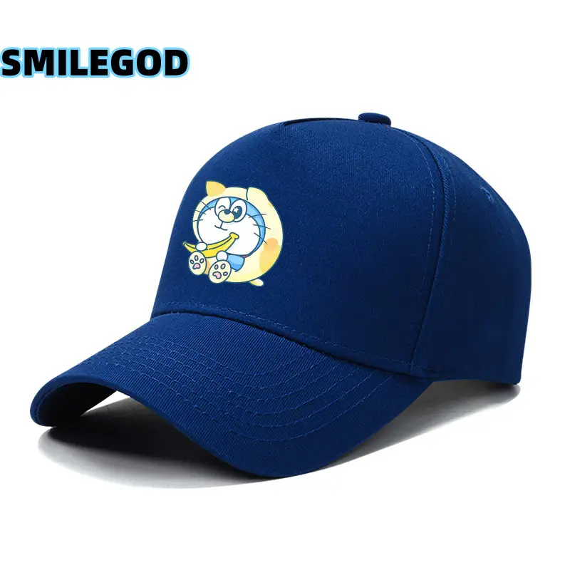 Doraemon Cartoon Cap Black Unisex - Image 19