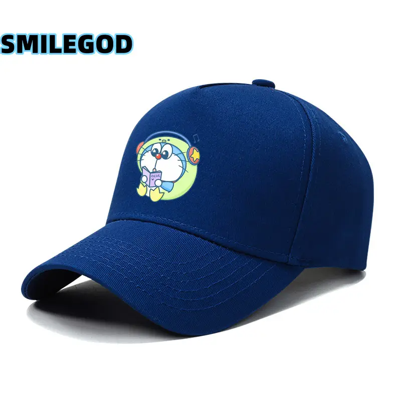Doraemon Cartoon Cap Black Unisex - Image 20