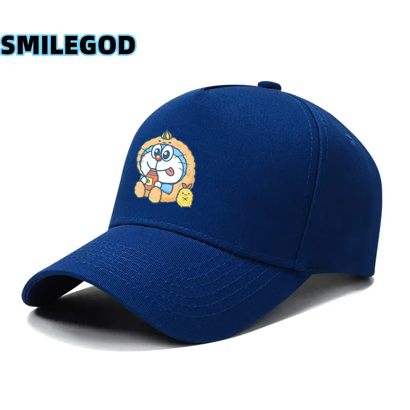 Doraemon Cartoon Cap Black Unisex - Image 21