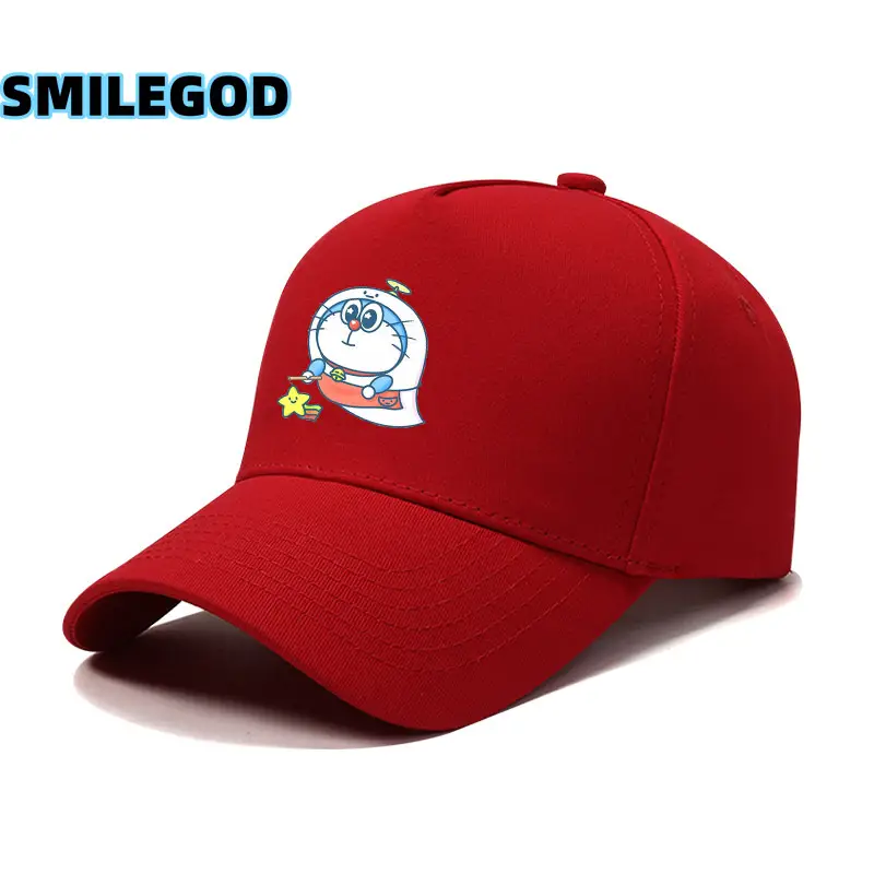 Doraemon Cartoon Cap Black Unisex - Image 24