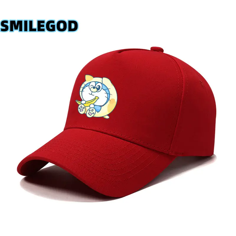 Doraemon Cartoon Cap Black Unisex - Image 26