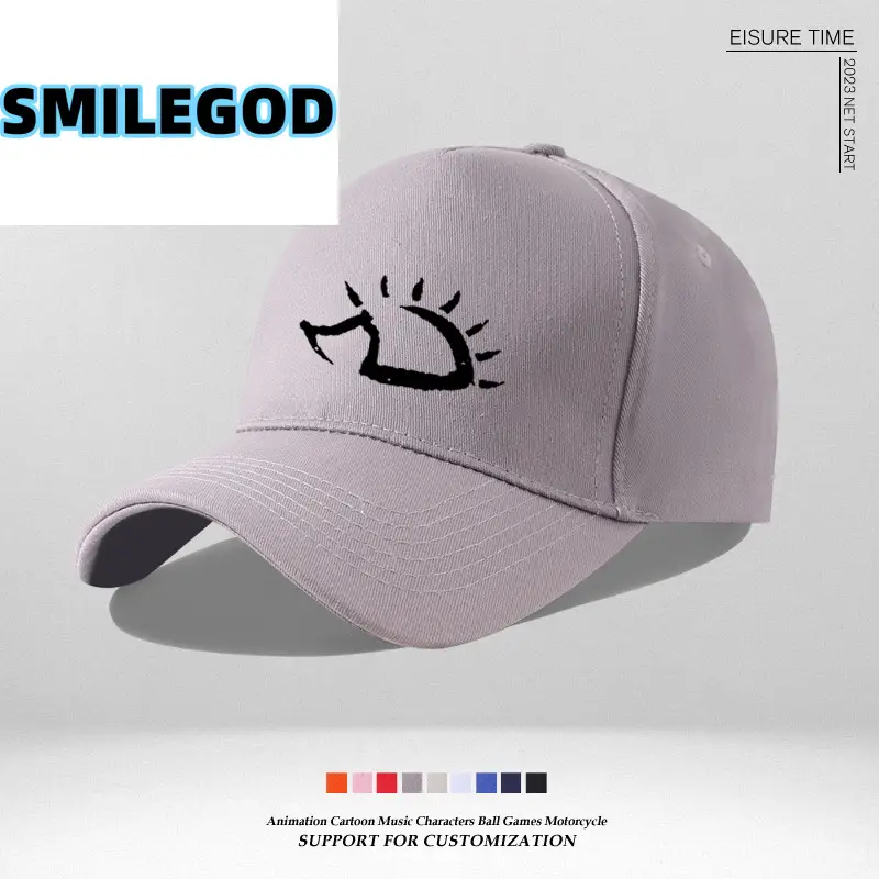White Sun Hat with Eye Design for Fans - Image 16