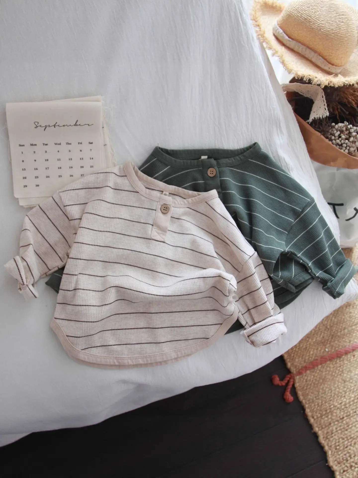 Retro Striped Korean Baby T-Shirt for Boys - Image 4