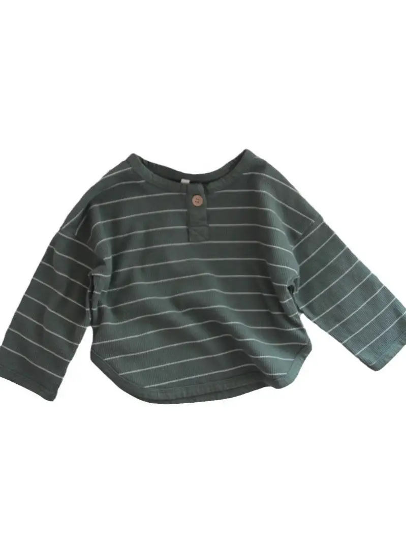 Retro Striped Korean Baby T-Shirt for Boys - Image 7