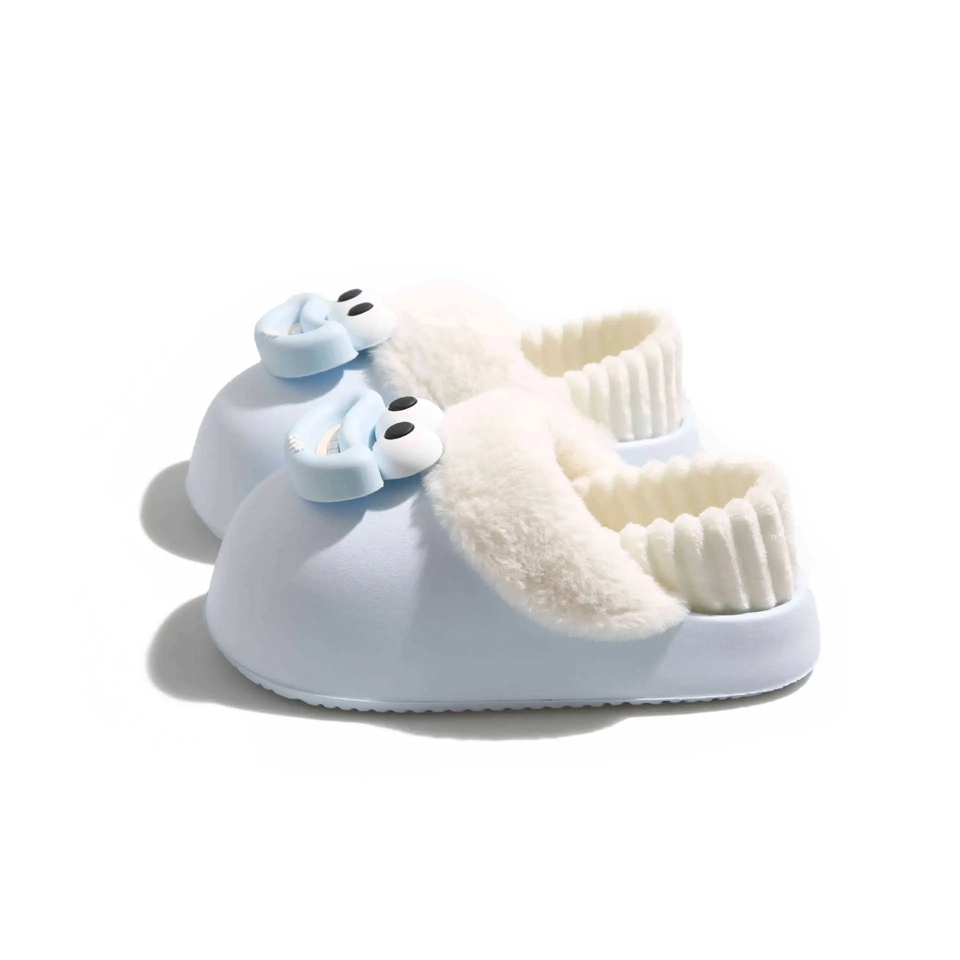 Cute Pink Furry Cotton Slippers for Women - Image 9