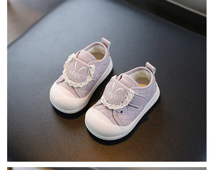 Children's Casual Sports Shoes 2025 New Breathable White Shoes Female Baby Toddler Shoes Versatile Soft Sole Baby Shoes — feature 12