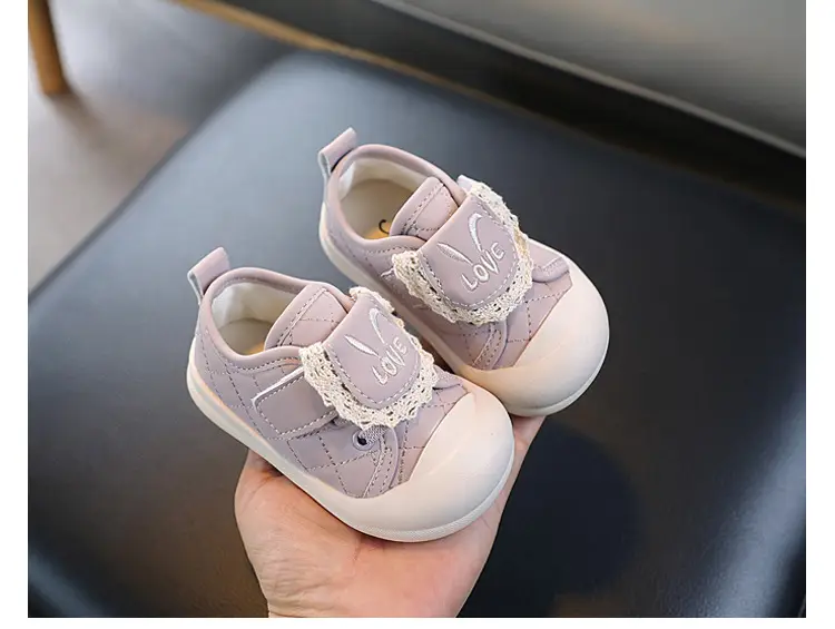 Children's Casual Sports Shoes 2025 New Breathable White Shoes Female Baby Toddler Shoes Versatile Soft Sole Baby Shoes — feature 13
