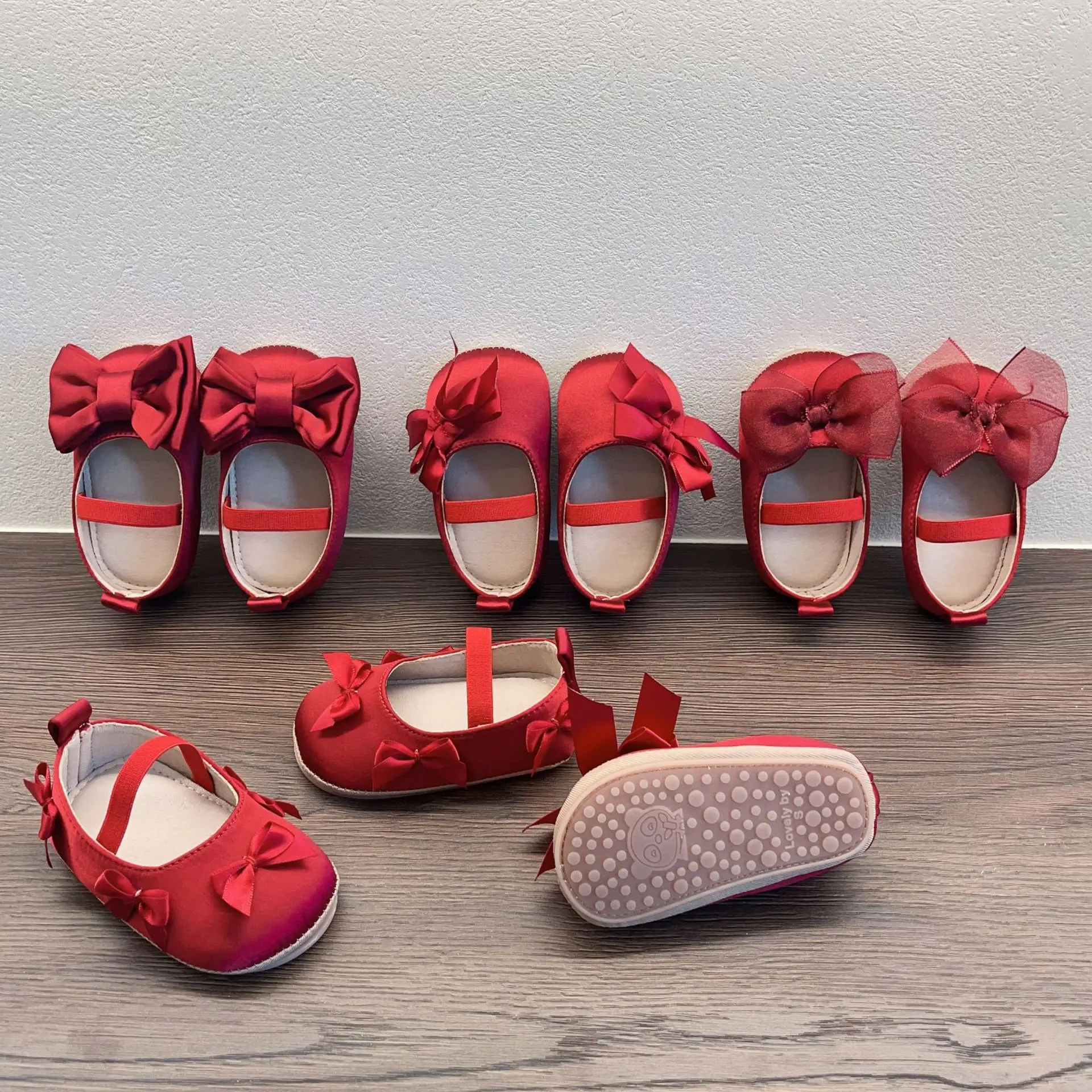 Red Bow Toddler Shoes 6-18M Soft Sole Non-Slip — feature 11