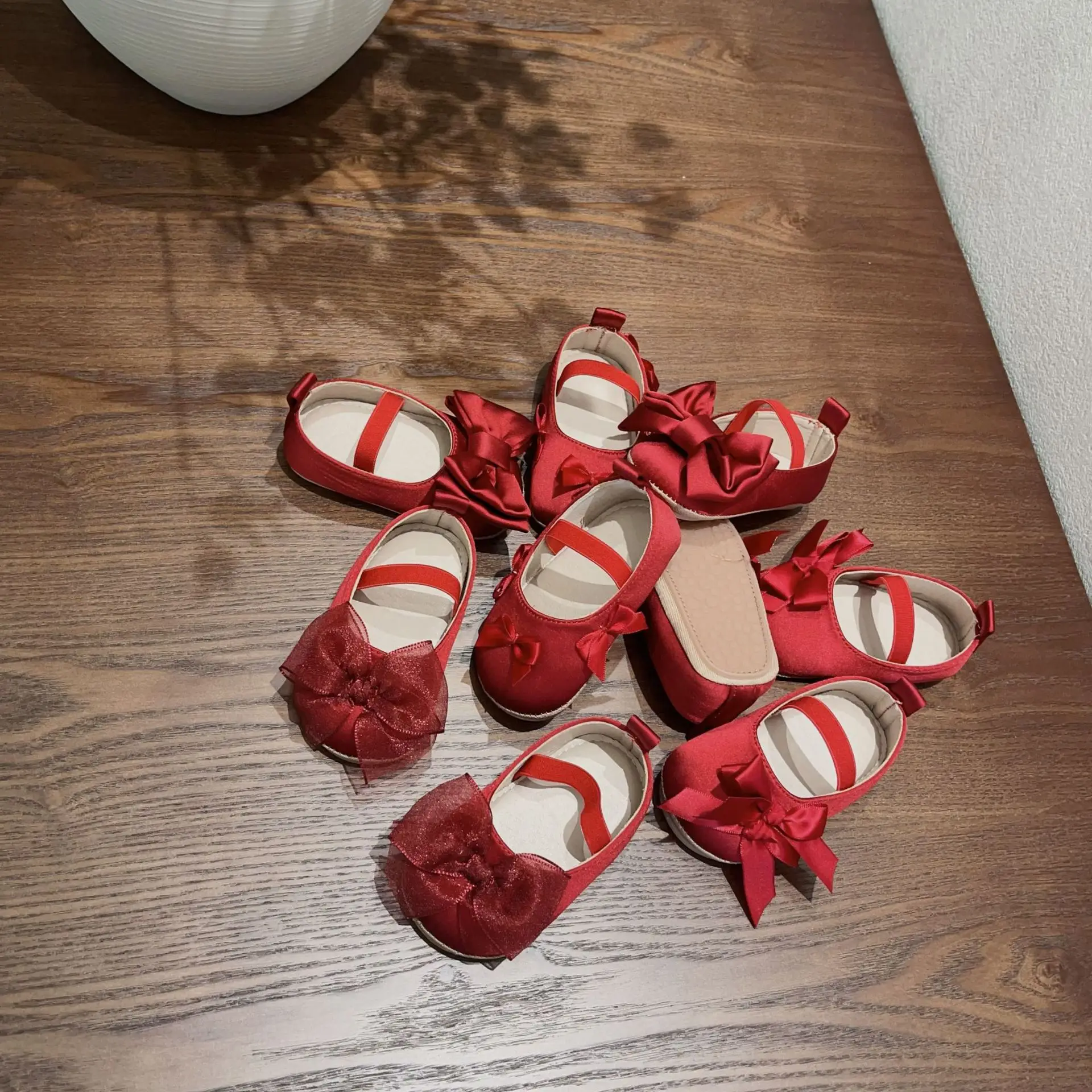 Red Bow Toddler Shoes 6-18M Soft Sole Non-Slip — feature 12