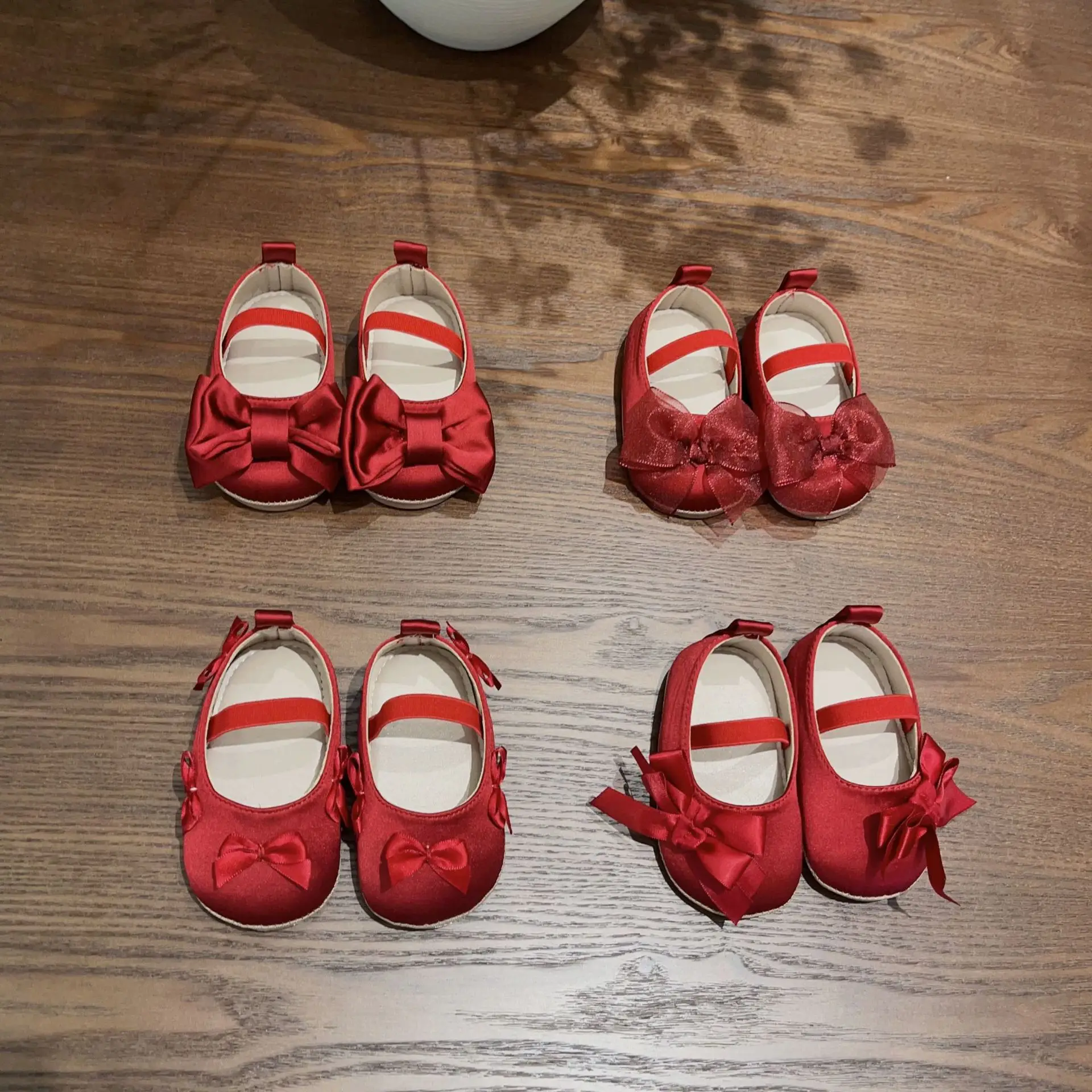 Red Bow Toddler Shoes 6-18M Soft Sole Non-Slip — feature 14