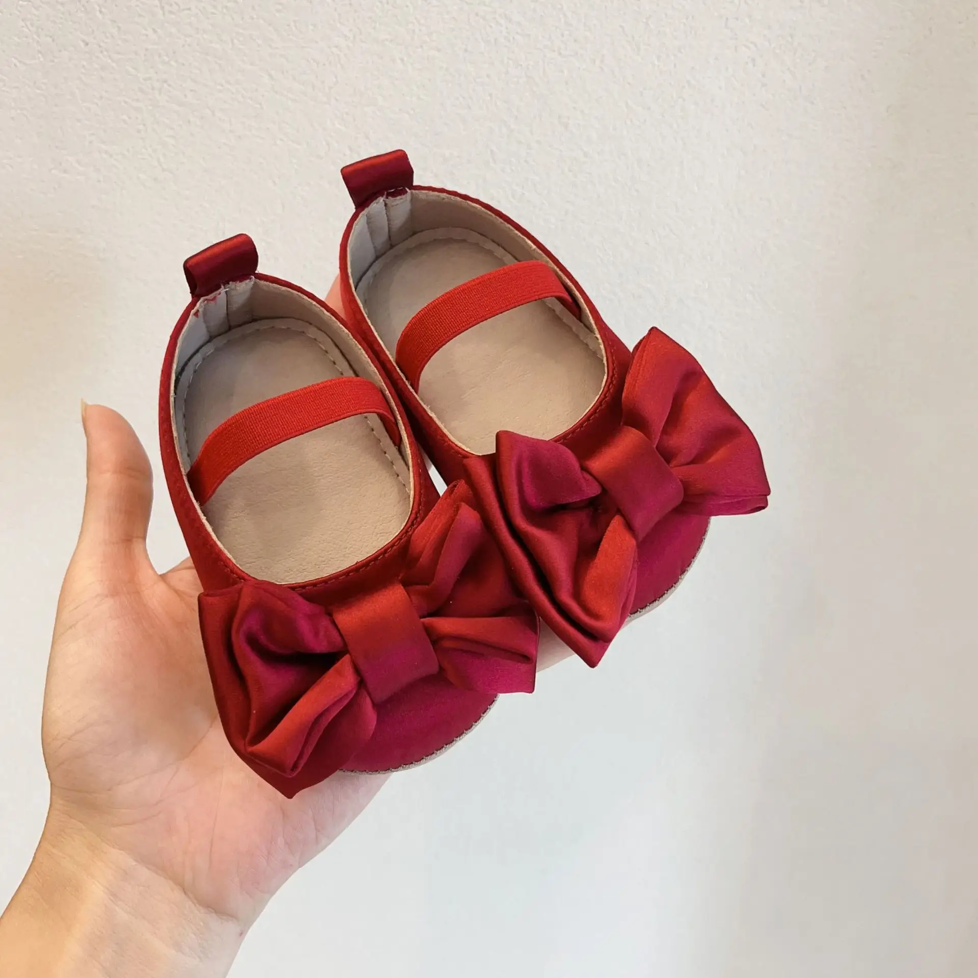 Red Bow Toddler Shoes 6-18M Soft Sole Non-Slip — feature 4