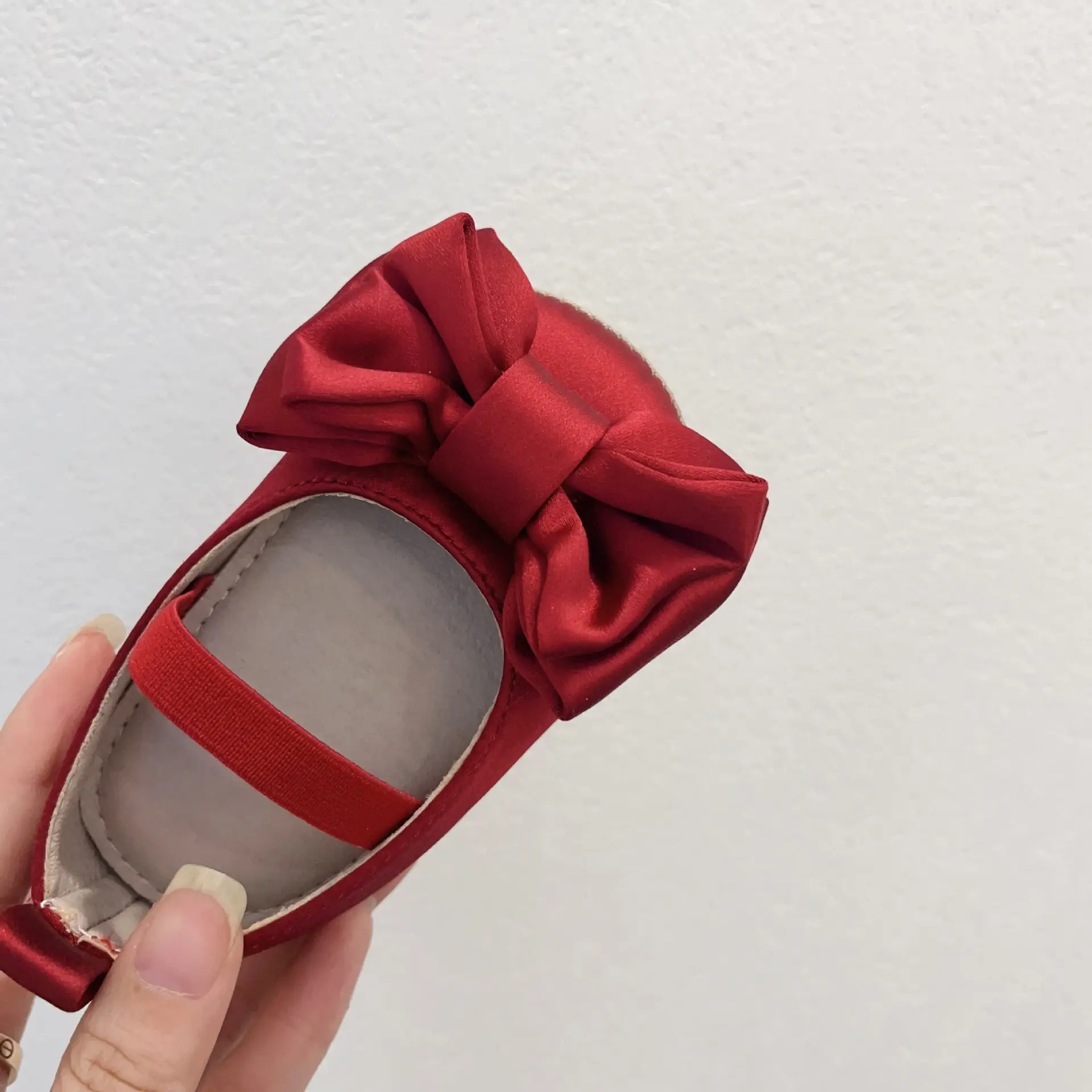 Red Bow Toddler Shoes 6-18M Soft Sole Non-Slip — feature 5