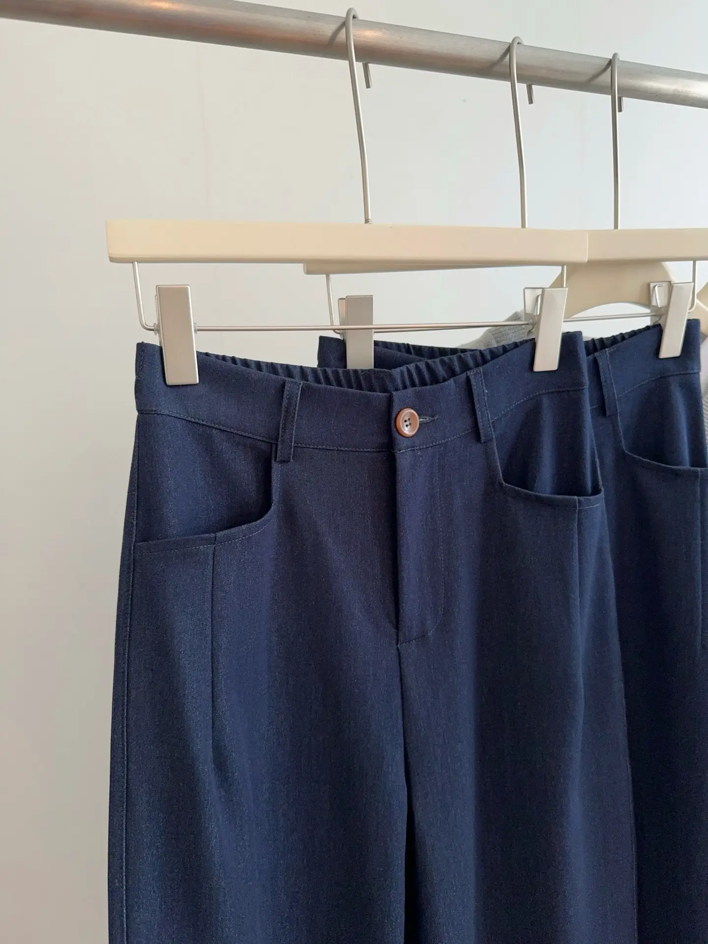 Dark Blue Wide Leg Pants for Women Casual Commute — feature 17