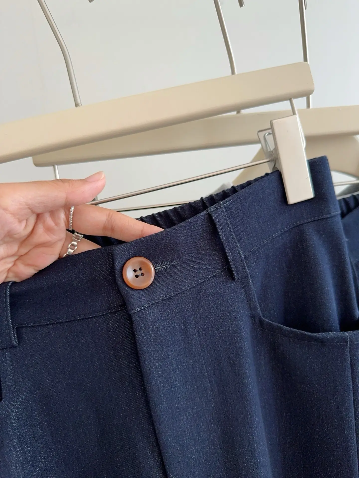 Dark Blue Wide Leg Pants for Women Casual Commute — feature 24
