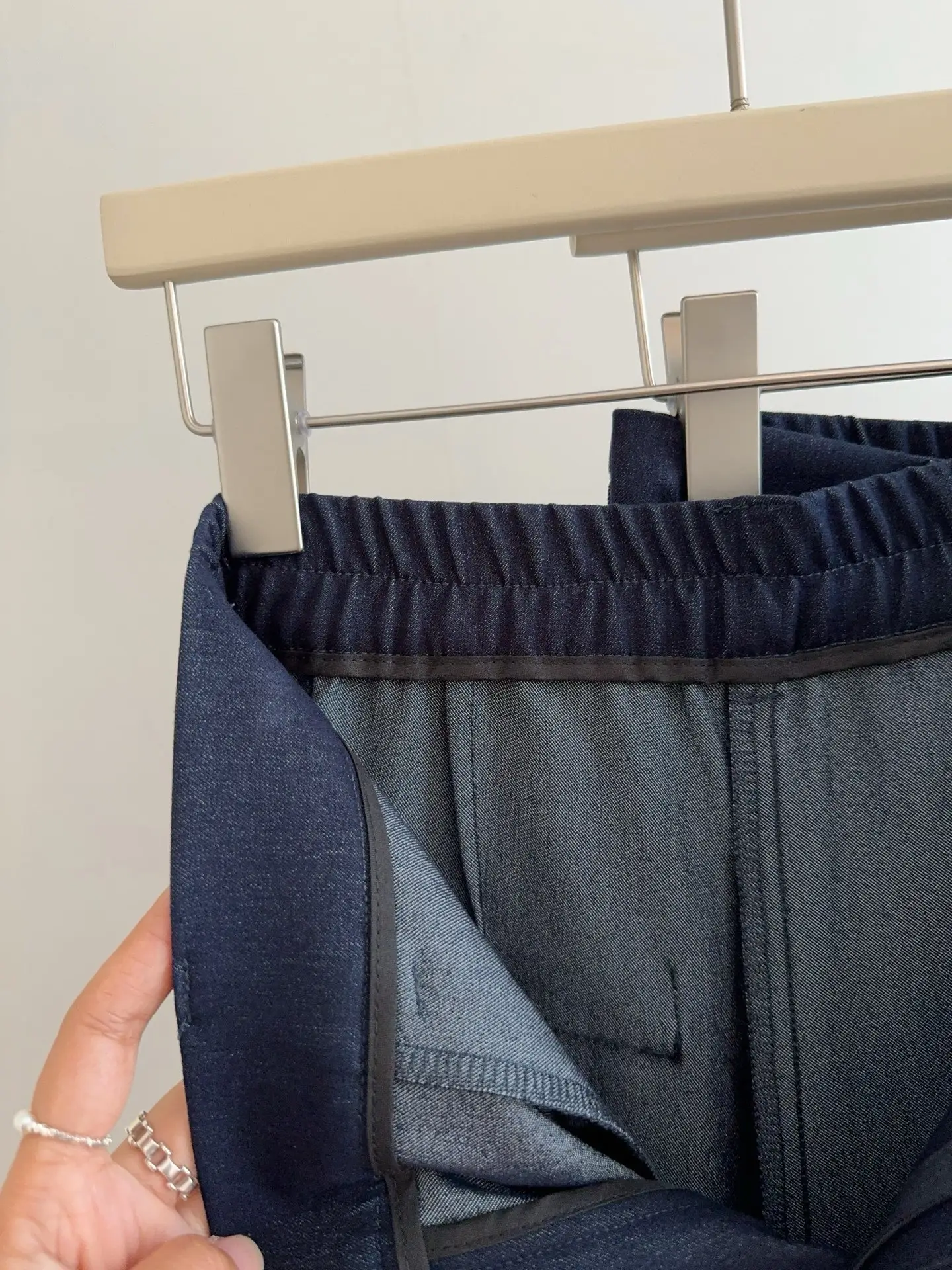 Dark Blue Wide Leg Pants for Women Casual Commute — feature 25