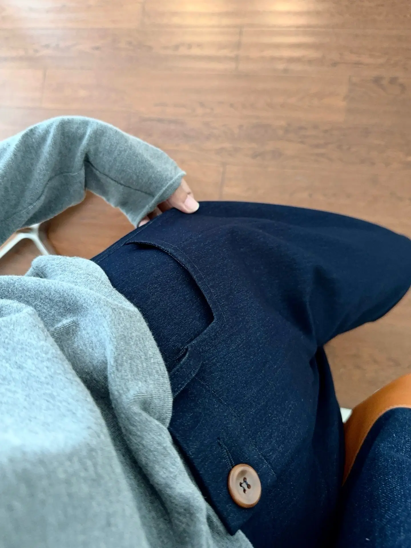 Dark Blue Wide Leg Pants for Women Casual Commute — feature 8