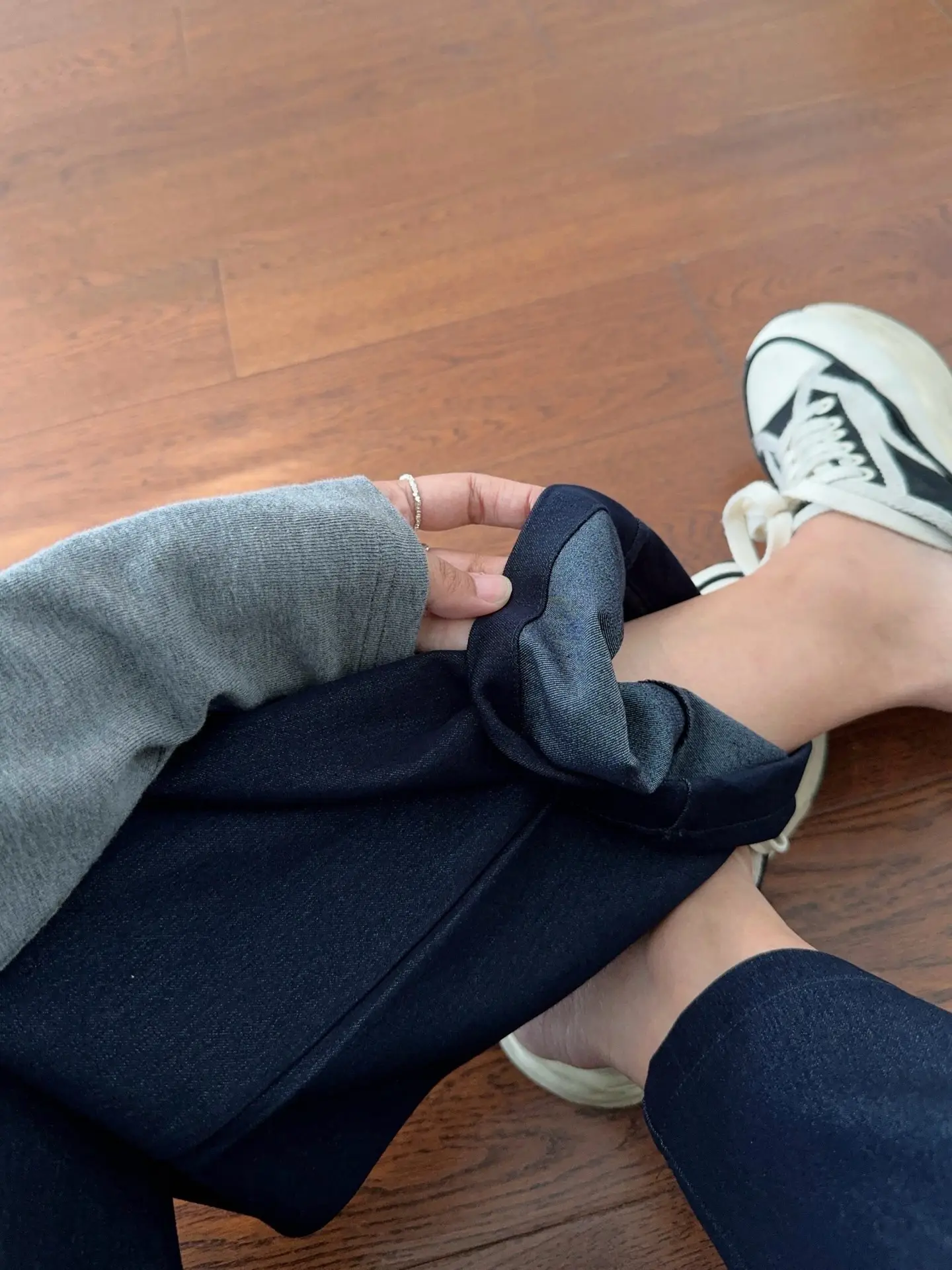Dark Blue Wide Leg Pants for Women Casual Commute — feature 9