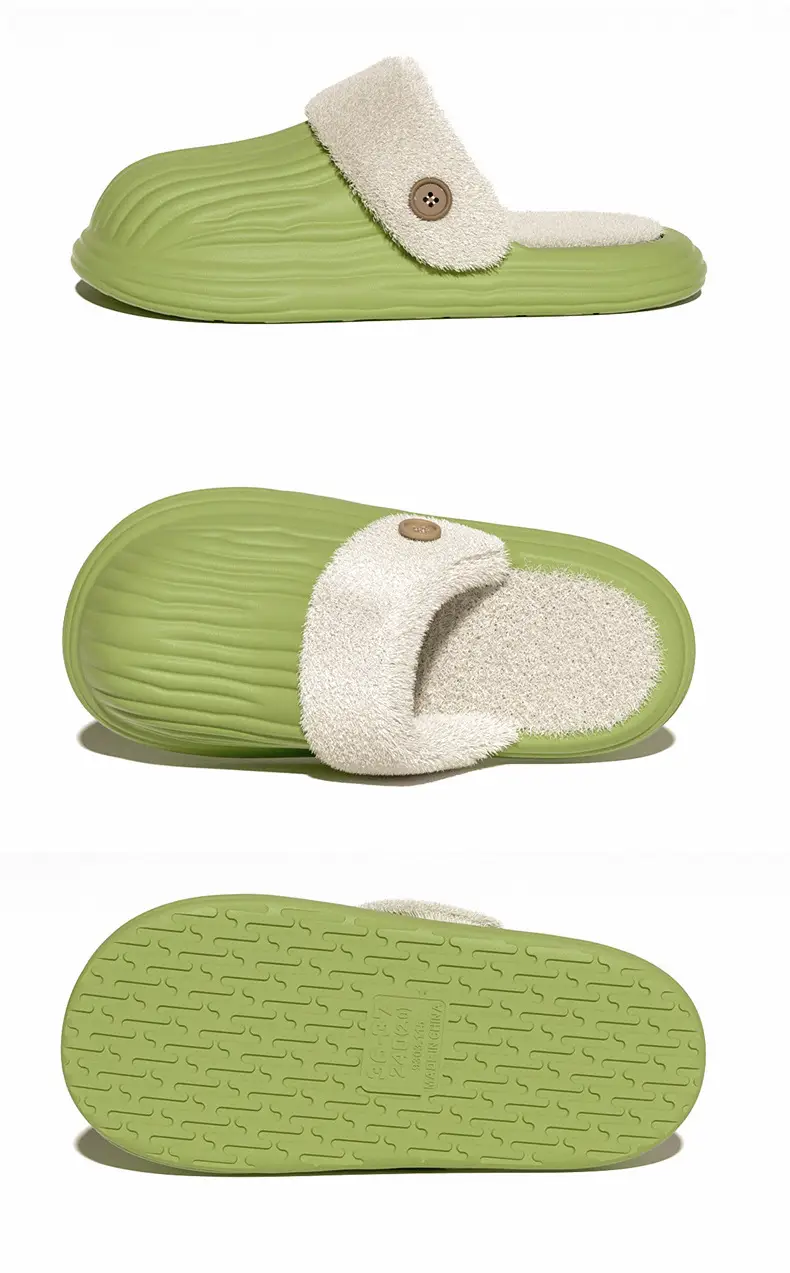 Removable Waterproof Cotton Slippers for Women in Autumn and Winter Home Non-Slip Warm Slippers for Couples to Wear Outside Bitter Melon Slippers for Men — feature 15