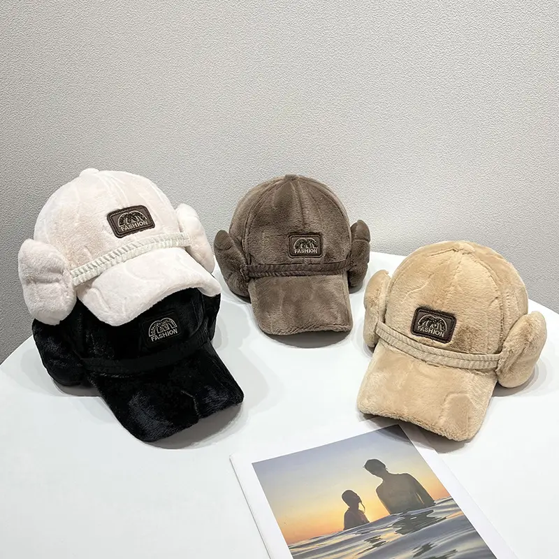 Winter Plush Duckbill Cap for Women with Earflaps - Image 6